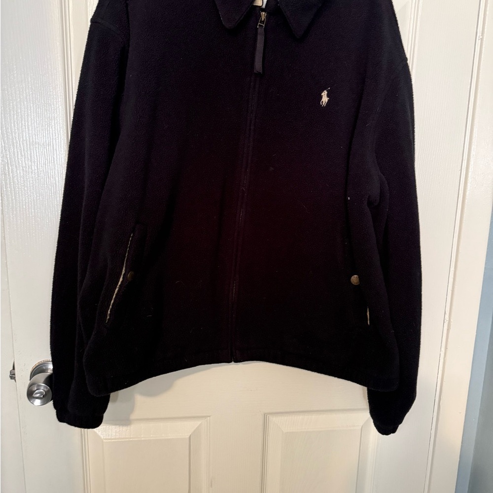 Polo by Ralph Lauren Black Zip-Up Jacket size XXL vintage style